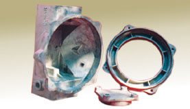 Round aluminium flame-proof housing casting